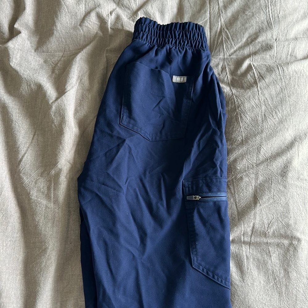 Navy Blue Figs High Waisted Zamora Joggers